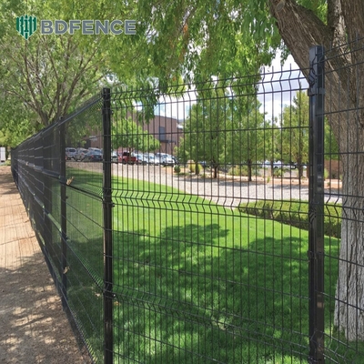 Keamanan Curved Metal Pvc Powder Coated 3d Welded Wire Mesh Pagar Panel