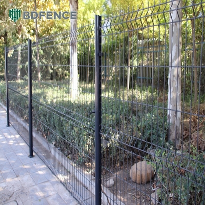 3mm 3d Pagar Panel dilapisi Border Green Garden Wire Mesh Pagar Dengan V Lipat