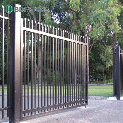 ISO 9001-2008 Lempar atas Metal Pagar Picket Low Tubular Steel Pagar