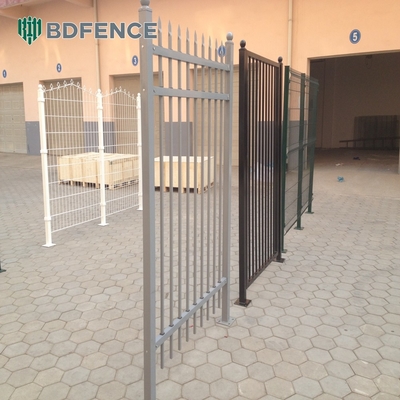 ISO 9001-2008 Lempar atas Metal Pagar Picket Low Tubular Steel Pagar