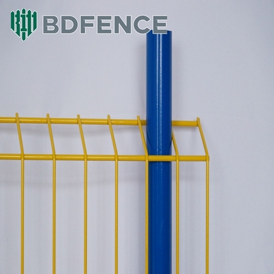Powder Coated 75*75mm Light Duty Edge Protection Fence Warna Kuning