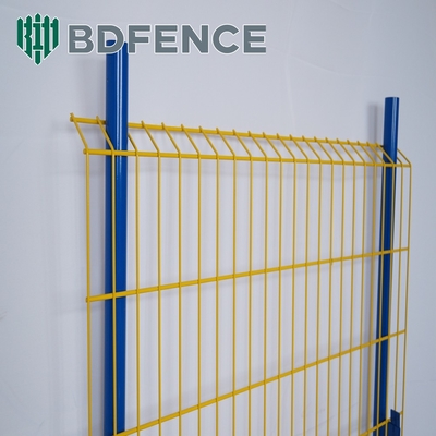 Powder Coated 75*75mm Light Duty Edge Protection Fence Warna Kuning