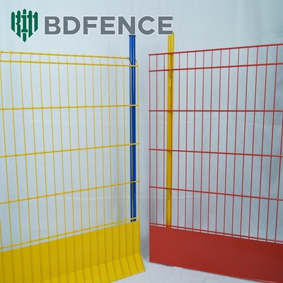 Powder Coated 75*75mm Light Duty Edge Protection Fence Warna Kuning