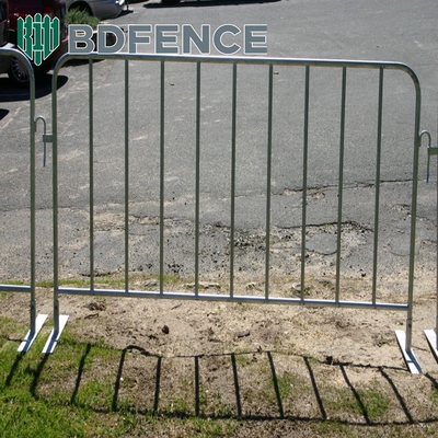 Hot Dip Galvanized Metal Crowd Control Penghalang Keamanan Portable