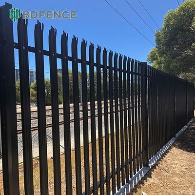 Fentech 4ft 5ft 6ft 8ft Aluminium Tubular Yard Fence Panel Taman Keamanan Mudah Menginstal Outdoor awet