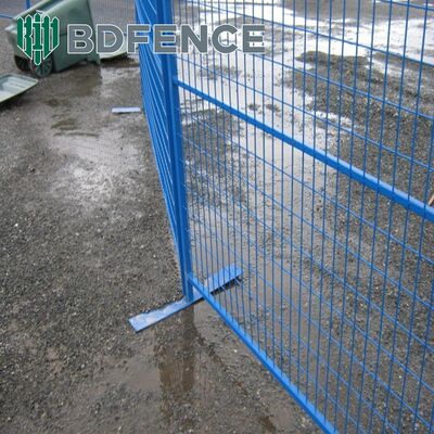 Pasar Kanada 6 x 10 ft Situs konstruksi Panel pagar sementara galvanis bergerak