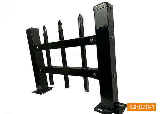 Taman Hitam Logam Logam Pagar Trellis Logam Logam Aluminium Tubular