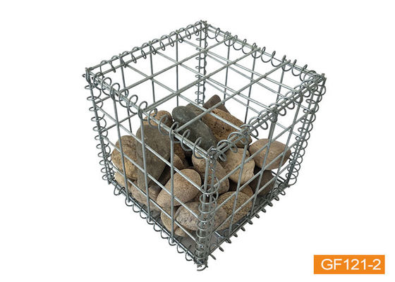 Sistem Pagar Gabion Dinding Kotak Galvanis 2x1x1 Hot Dip Galvanis