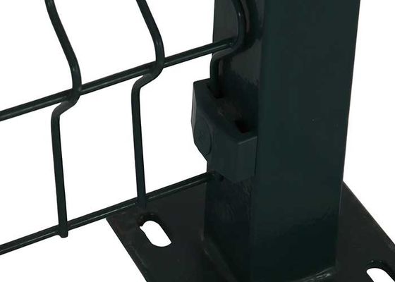 3d V Mesh Pagar Pvc Hijau / Hitam / Abu-abu Metal Pagar Wire Mesh Keamanan