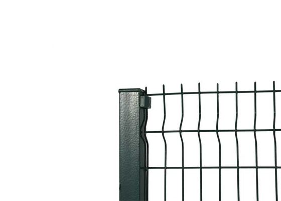 3d V Mesh Pagar Pvc Hijau / Hitam / Abu-abu Metal Pagar Wire Mesh Keamanan