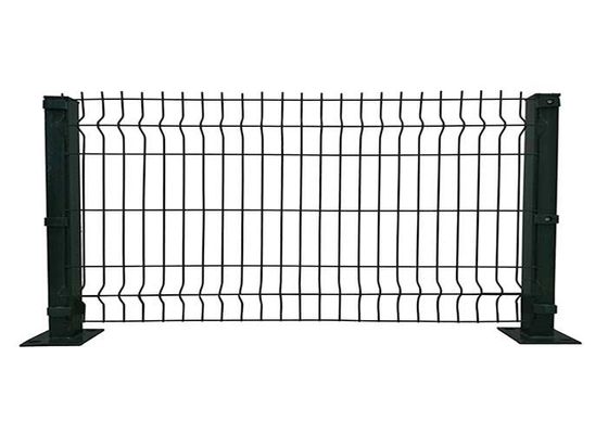 3d V Mesh Pagar Pvc Hijau / Hitam / Abu-abu Metal Pagar Wire Mesh Keamanan