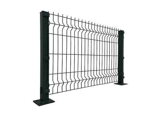 Customized Rumah Kualitas Tinggi Outdoor 3D Metal Curved Welded Wire Mesh Taman Pagar Untuk Pagar Panel Pvc Green Pagar
