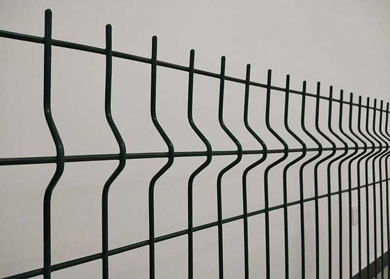 Customized Rumah Kualitas Tinggi Outdoor 3D Metal Curved Welded Wire Mesh Taman Pagar Untuk Pagar Panel Pvc Green Pagar