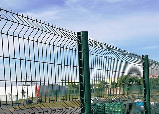 Pvc Berkelanjutan Lapisan 3d Curved Welded Wire Mesh Pagar Panel Pagar penghalang