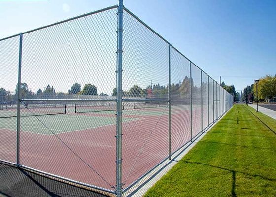 Iron Wire Mesh Chain Link Fence Dengan Ukuran Mesh 60x60mm Dan Diameter Kawat 3mm