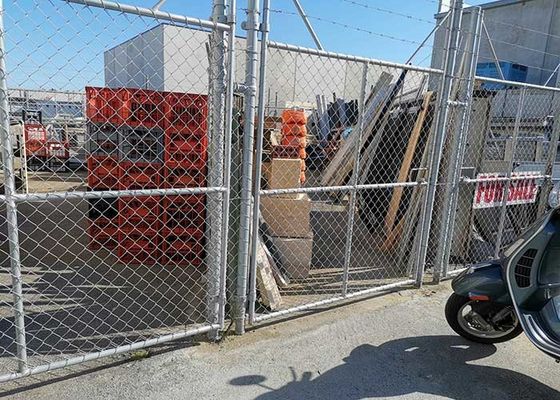 Iron Wire Mesh Chain Link Fence Dengan Ukuran Mesh 60x60mm Dan Diameter Kawat 3mm