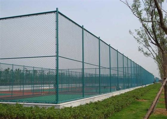 ISO14001 PVC Coated Wire Mesh Diamond Chain Link Pagar