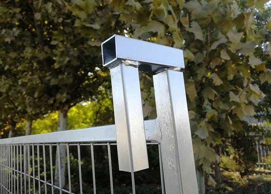 Hot Dip Galvanized Canada Square Tube Konstruksi Portable Temporary Fence