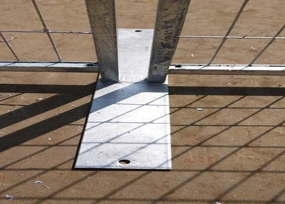 Hot Dip Galvanized Canada Square Tube Konstruksi Portable Temporary Fence