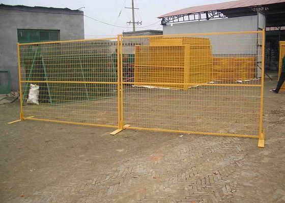 Hot Sale 6x10 Acara Konstruksi Kanada Panel Pagar Sementara Dengan Warna Oranye