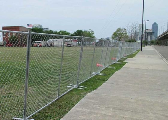 Amerika Portable Chain Link Temporary Fence Untuk Situs Konstruksi Temporary Fencing