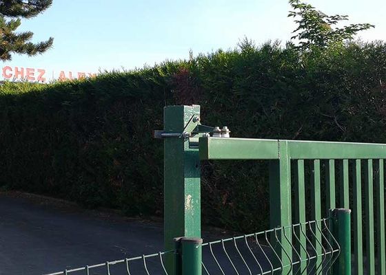 Pintu Geser Gerbang Taman Logam yang dilapisi bubuk