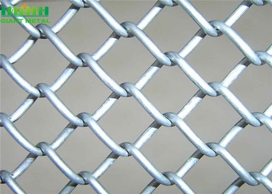 kerangka tubular bulat 2mx15m Chain Link Wire Fence