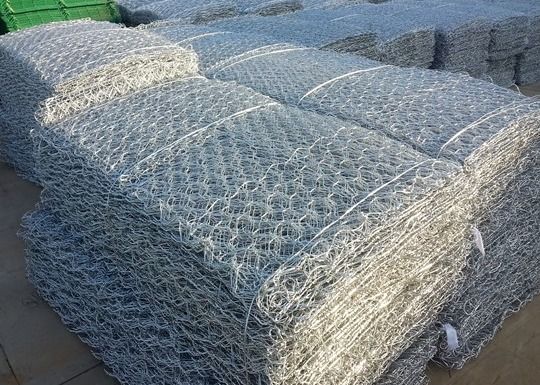 Pagar Keranjang Gabion Tenun Seng Heksagonal Berat