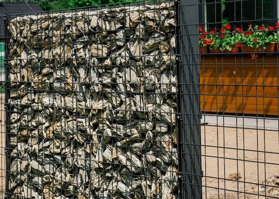 Keranjang Jaring Gabion Dilas Galvanis ISO14001