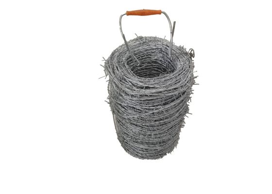 25KG 2 helai Pvc Coated Barbed Wire untuk Pagar Ternak