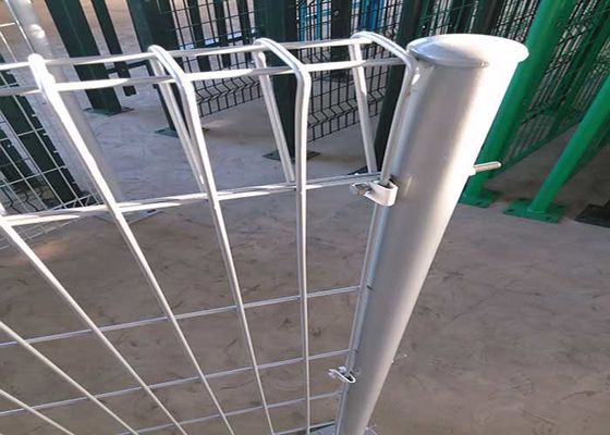 ISO9001 2001 Round Post 5mm Welded Roll Top Fencing