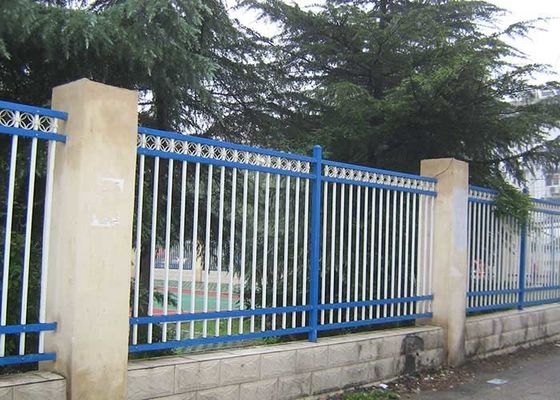 Taman Steel Pagar Galvanized Black Spear Top Tubular Steel Panel 1,8*2,4m