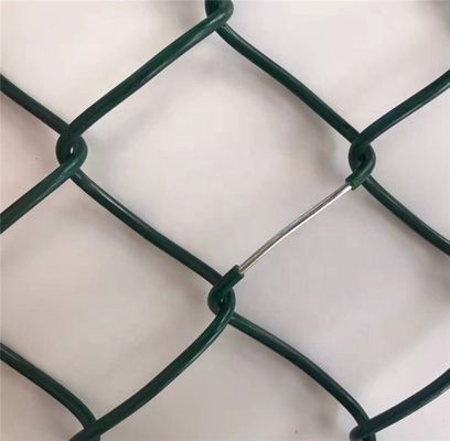 PVC Lapisan Chain Link Pagar Panel Dalam Hitam Untuk Gerbang Trellis