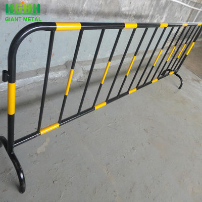 1.8mm Ketebalan Logam Baja Portabel Keselamatan Jalan Pejalan kaki Barrikada Pengendalian Kerumunan Sementara untuk Pengendalian Lalu Lintas