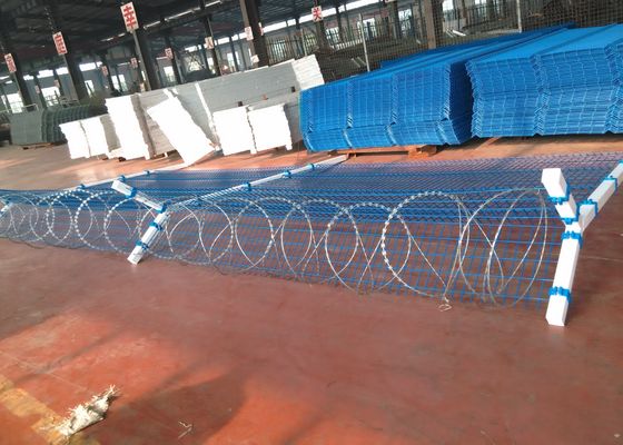 Kolom Berbentuk Y H2400mm 3D Curvy Airport Security Fencing