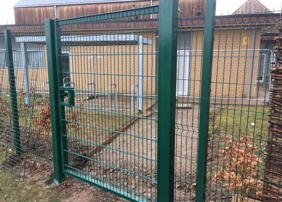 HGMT Round Post 3D Mesh Metal Garden Fence Gate
