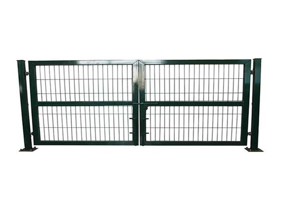 Instalasi Mudah PVC Coated 2 * 4m Metal Garden Fence Gate