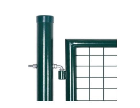 Galvanis bubuk dilapisi baja pagar taman pintu tabung double gate waterproof 3D model untuk perumahan