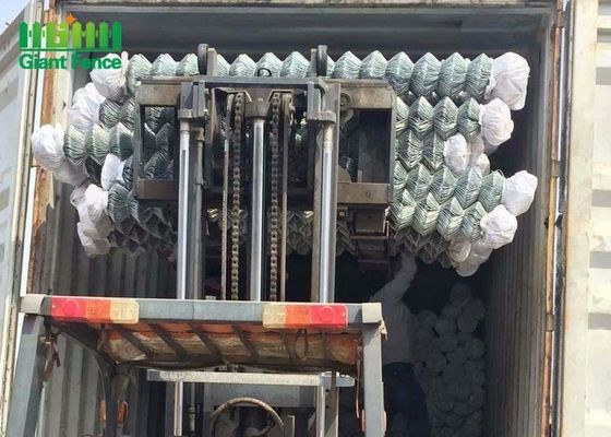 PVC Lapisan Chain Link Pagar Panel Dalam Hitam Untuk Gerbang Trellis