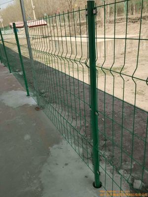 Harga Pabrik Metalx Murah Hijau/ Hitam PVC Lapisan Taman Luar Ruangan 3D Curvy Welded Bending Perimeter Security Wire/V Mesh