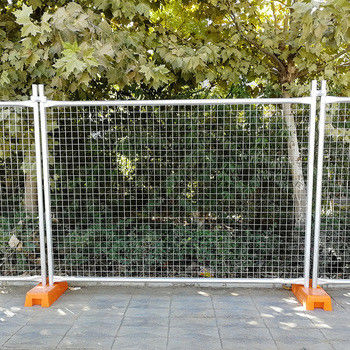 Pagar Konstruksi Temp Standar Australia 6ft Tinggi Ukuran Lubang 50x200 Mm