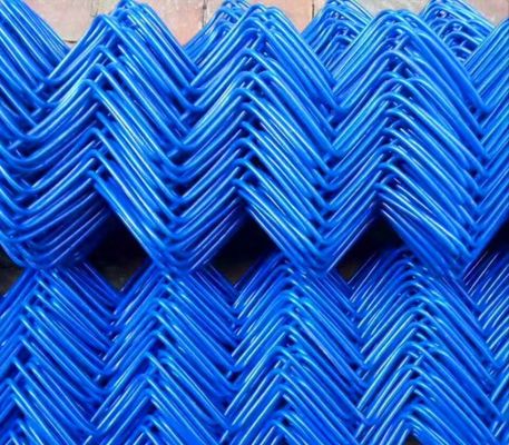 PVC Lapisan Chain Link Pagar Panel Dalam Hitam Untuk Gerbang Trellis