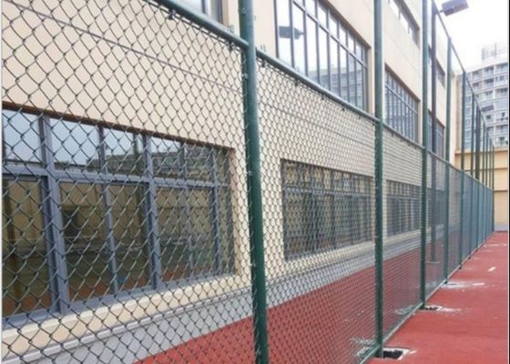 Keamanan Galvanis Wire Mesh 40x40mm Diamond Chain Link Fence