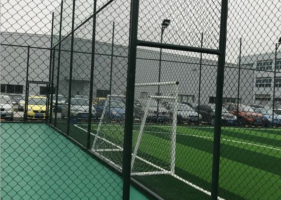 8 ft Tinggi X 25 ft Rolls Pvc Lapisan Bentuk Berlian Wire Mesh Baja Galvanize Chain Link Pagar