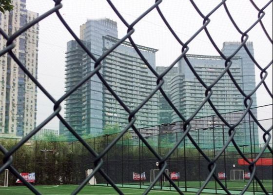 8 ft Tinggi X 25 ft Rolls Pvc Lapisan Bentuk Berlian Wire Mesh Baja Galvanize Chain Link Pagar