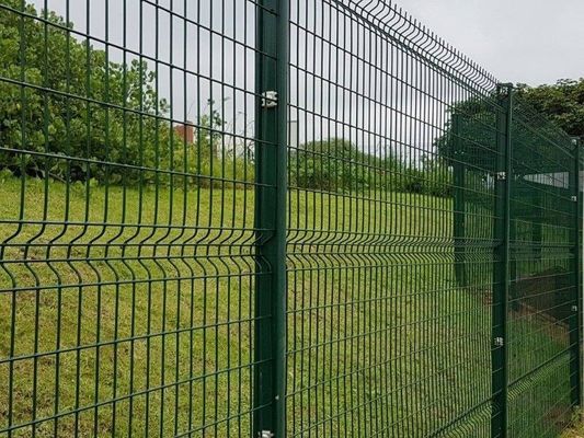 3d Curved Welded 1,23m Tinggi Wire Mesh Garden Fence Untuk Panel