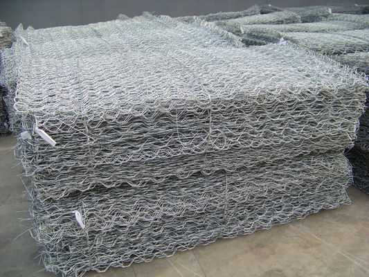 Zinc Coating Gabion Mesh Fence 200mm Galvanized Untuk Sistem Pertahanan Dinding