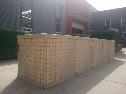 Ukuran Berbeda Disesuaikan Mil 12 Hesco Baskets Galvanis