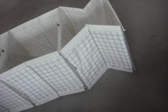 1.0m Tinggi Hesco Bastion Wall Heavy Duty Hot Dipped Galvanized 5.0mm