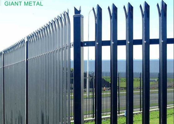 Bagian D Bagian W Pagar Palisade Galvanis Dilapisi Tinggi 1200mm